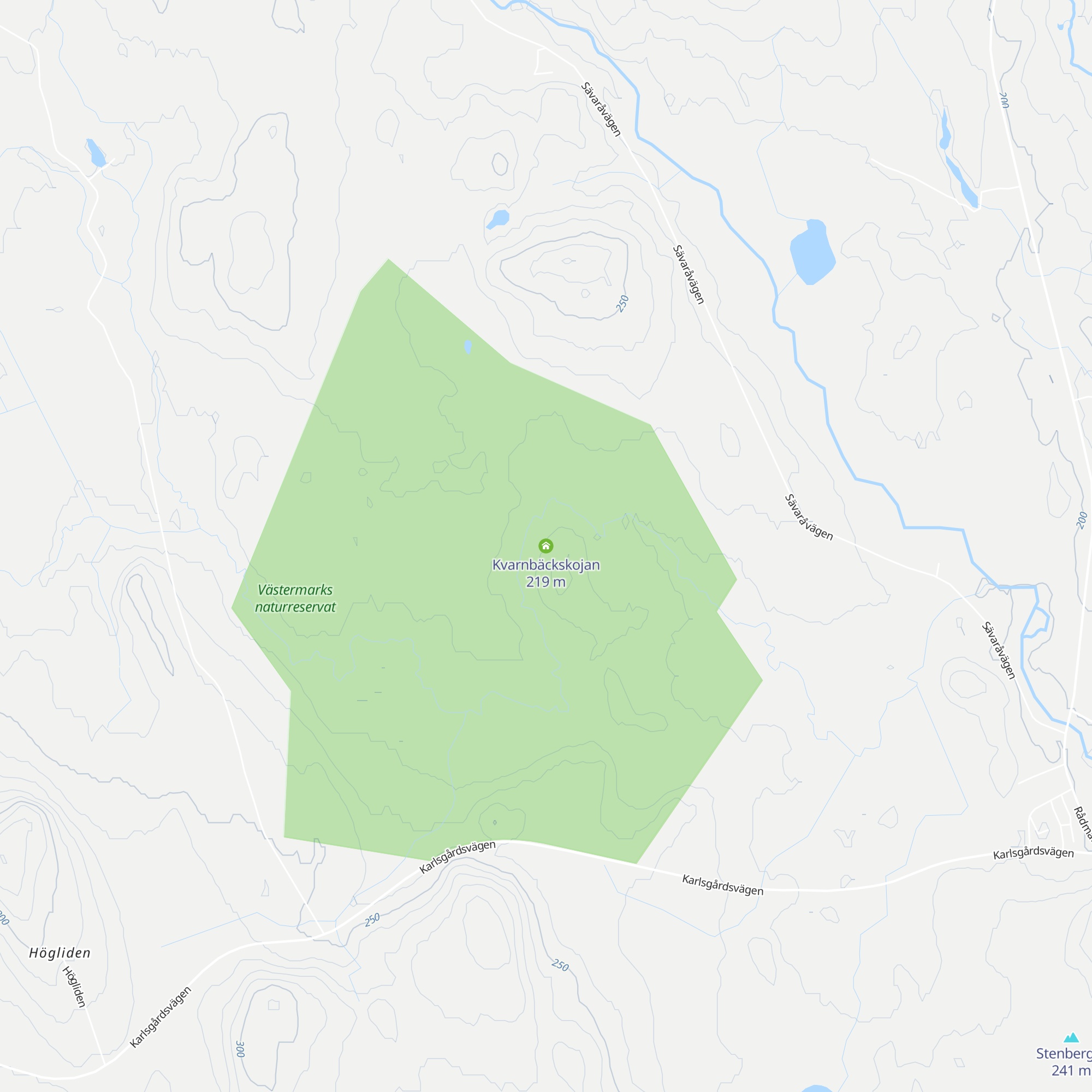 Kvarnbäckskojan map