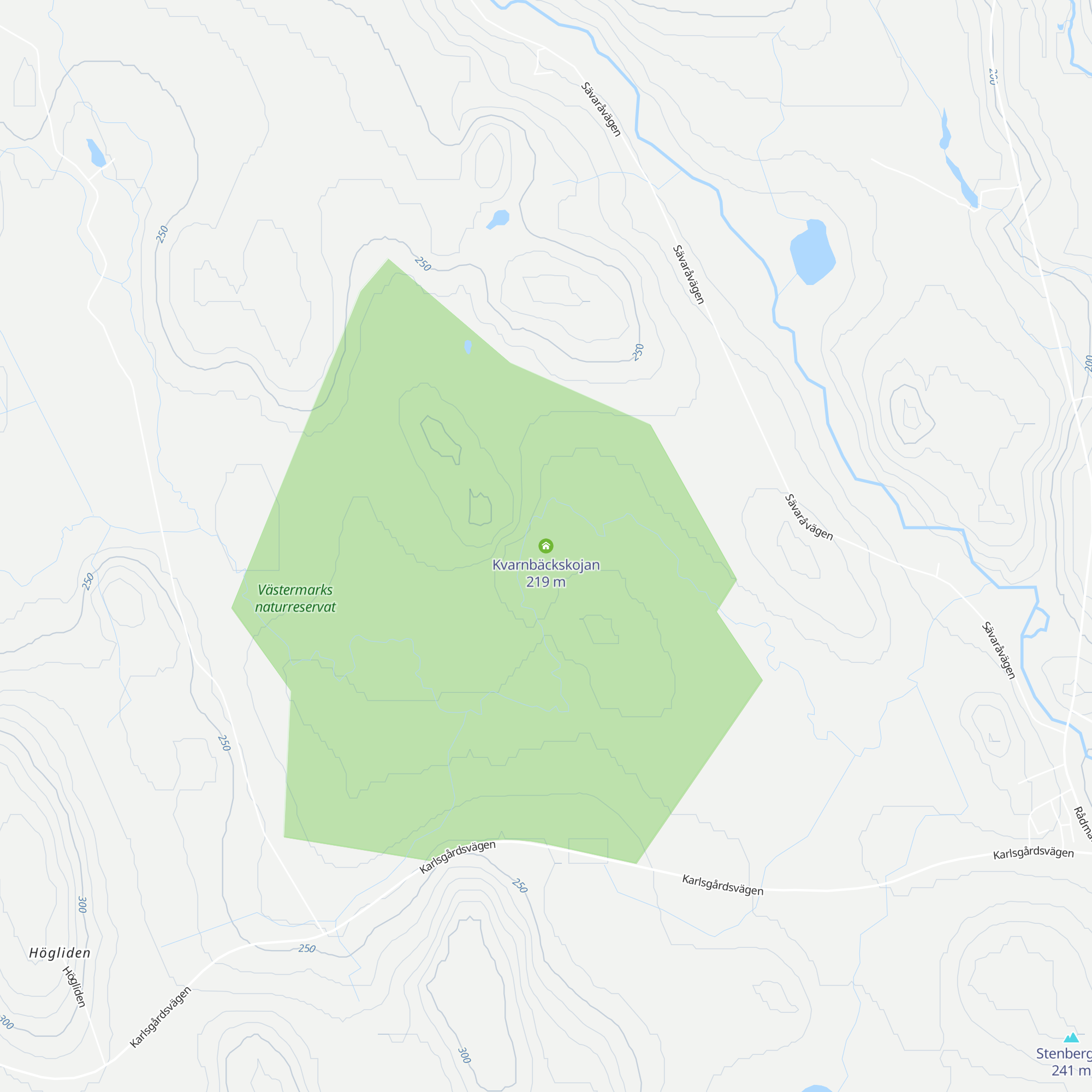 Kvarnbäckskojan map