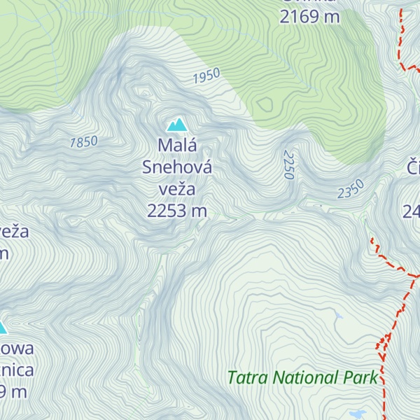 Map of Snehová strážnica