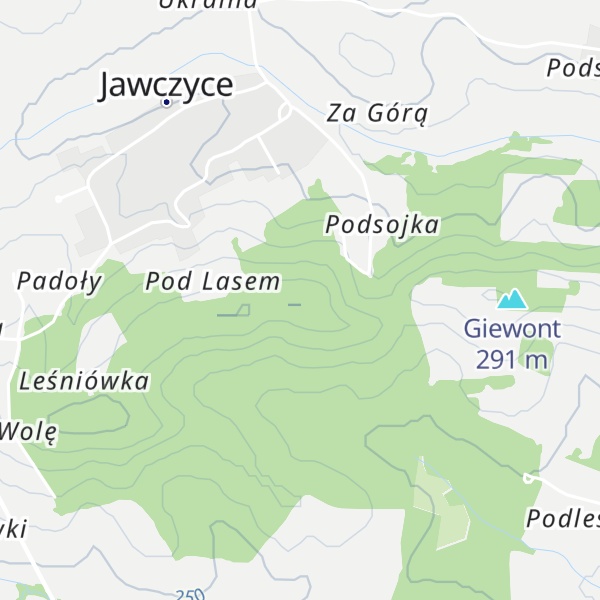 Map of Łysa Góra