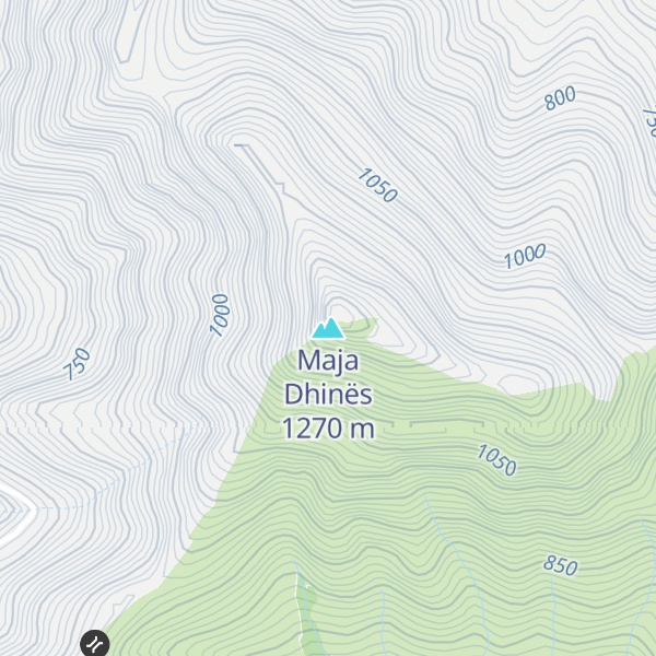 Map of Maja Dhinës