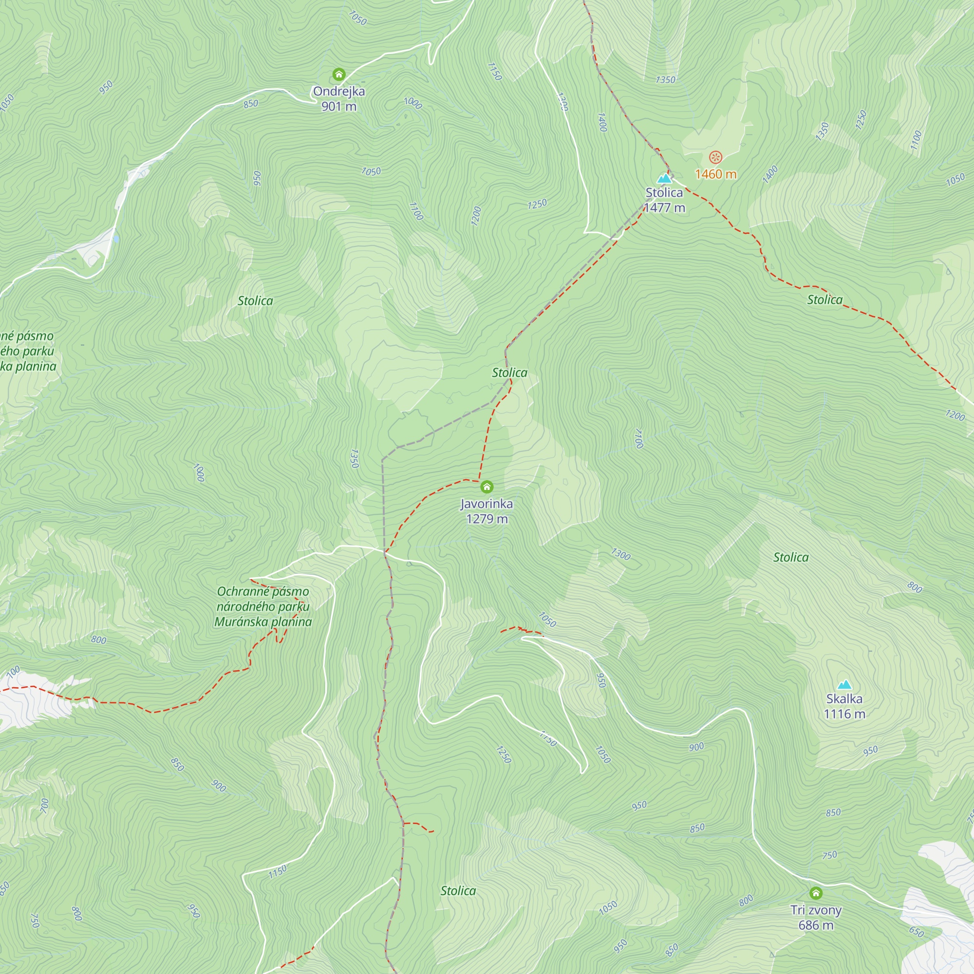 Javorinka map