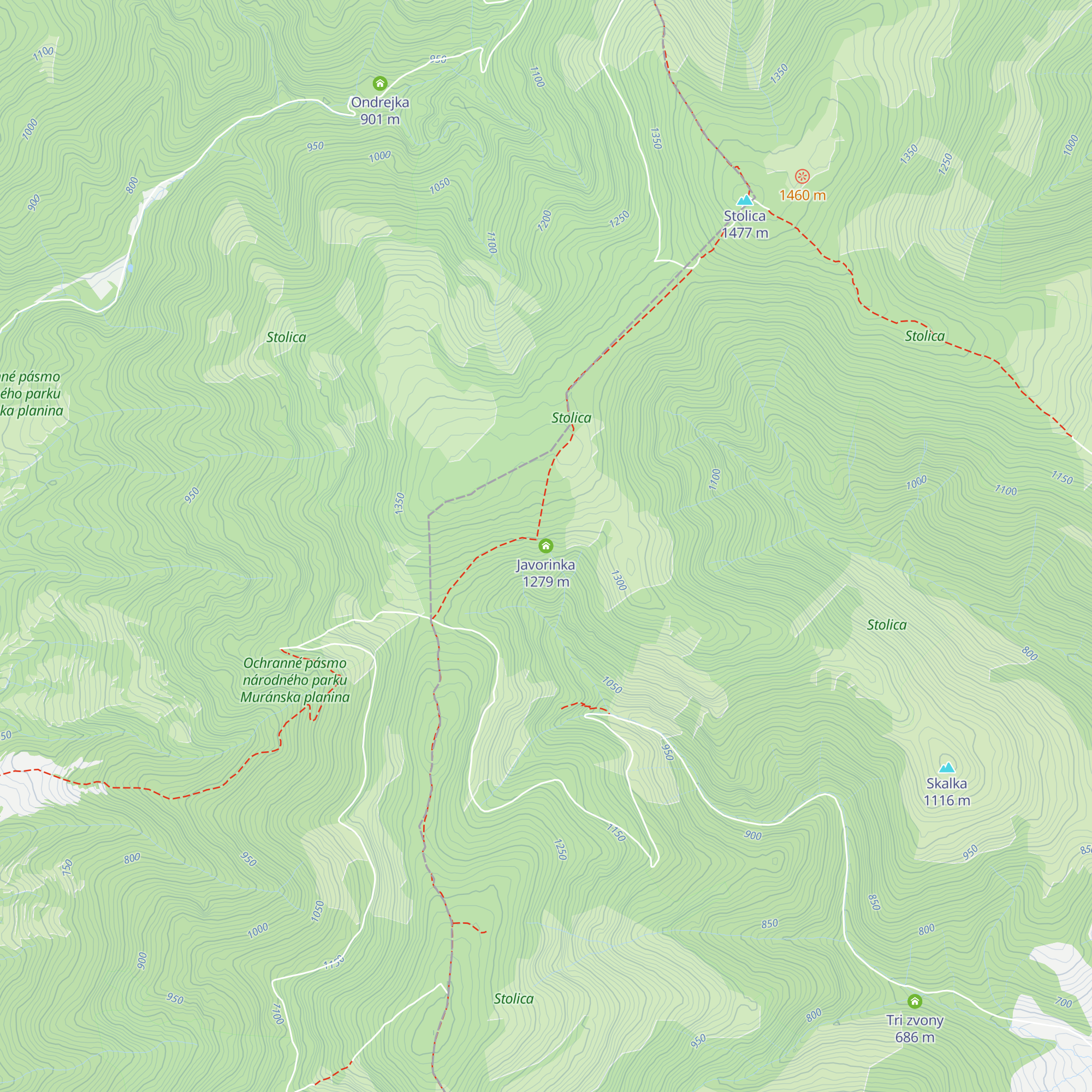 Javorinka map