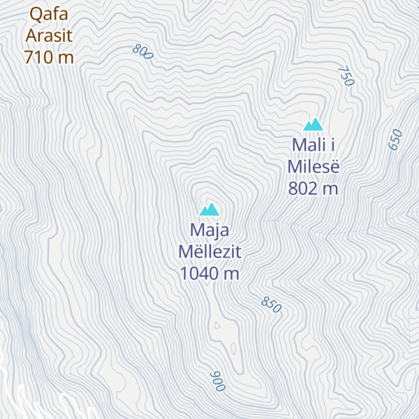 Map of Maja Mëllezit