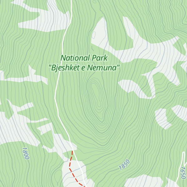 Map of Maja e Zeze