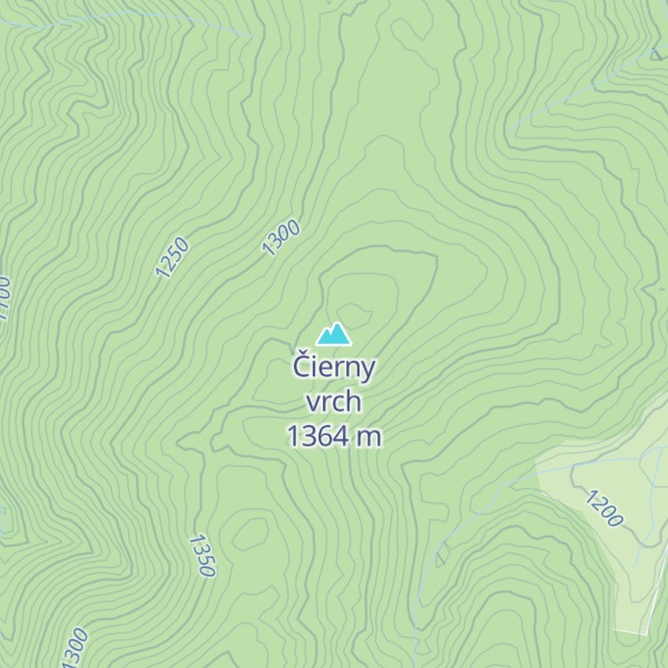 Map of Čierny vrch