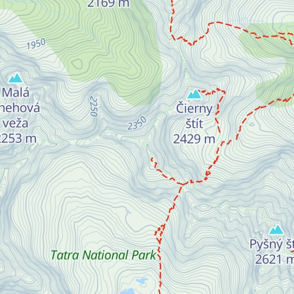 Map of Vyšná Barania strážnica