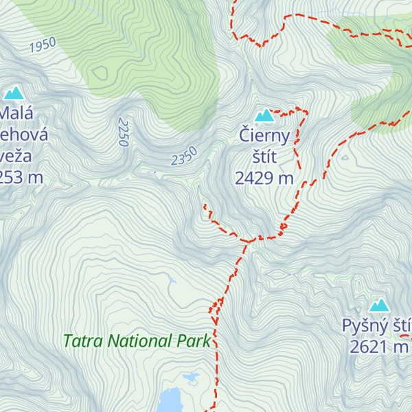 Map of Baranie rohy