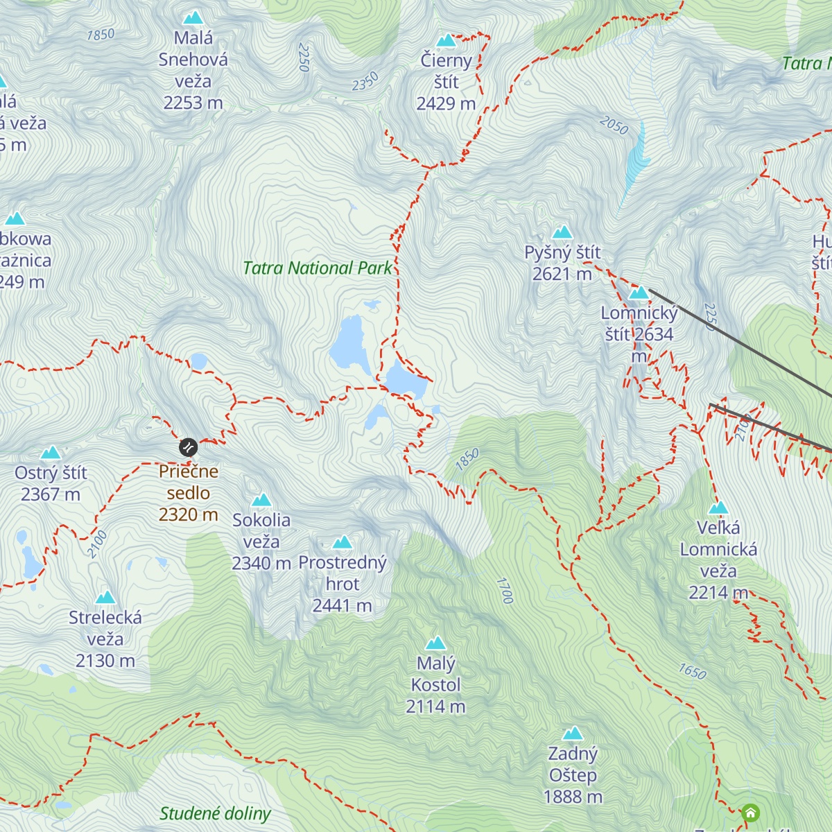 Téry Hut map