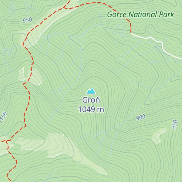 Map of Groń