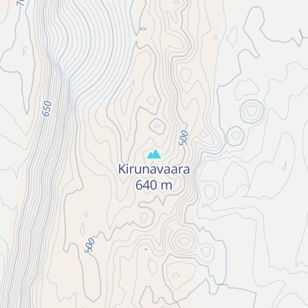 Map of Kirunavaara