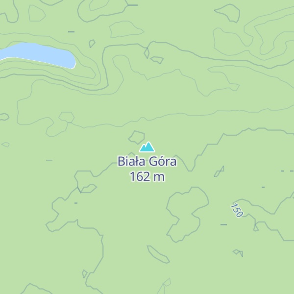 Map of Biała Góra