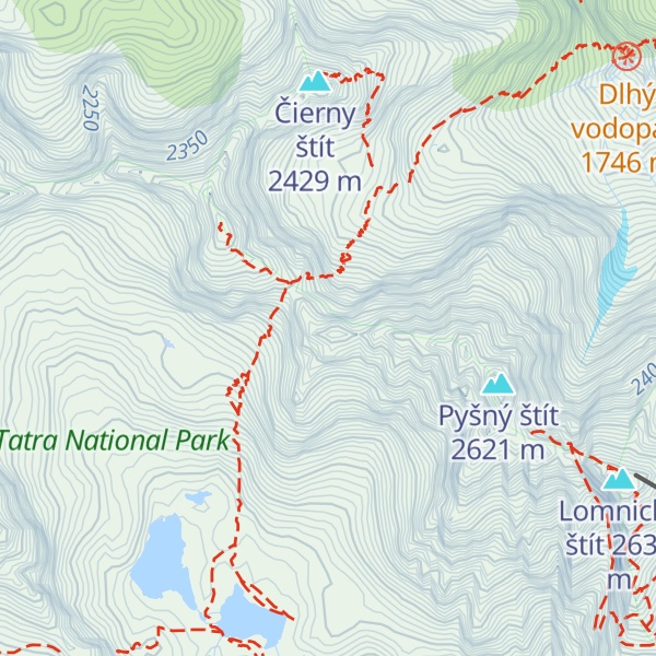 Map of Spišský štít