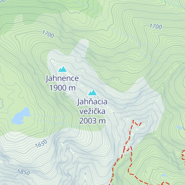 Map of Jahňacia vežička
