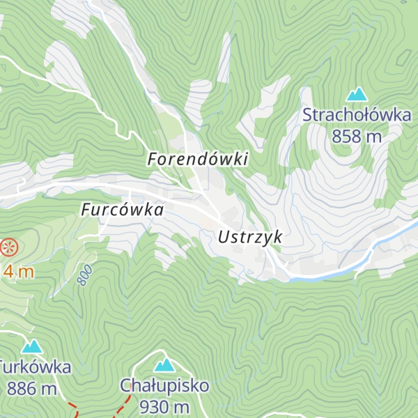 Map of Schronisko Młodzieżowe "Ustrzyk"