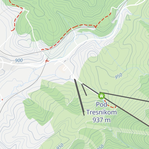 Map of Koliba pod Kráľovou hoľou
