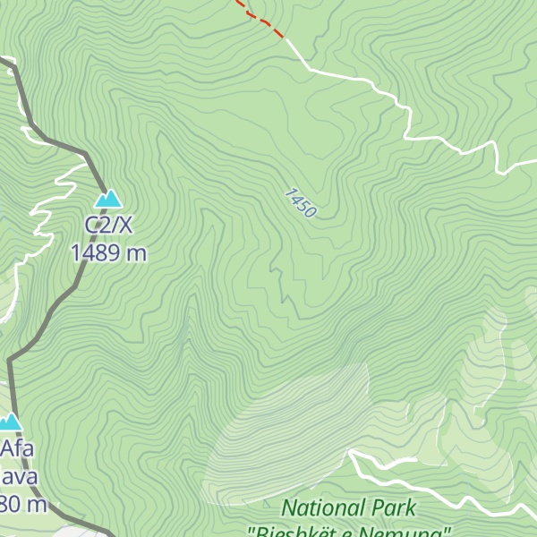 Map of Rasa Košare