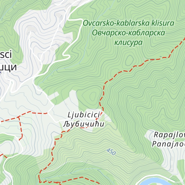 Map of Bećina glava