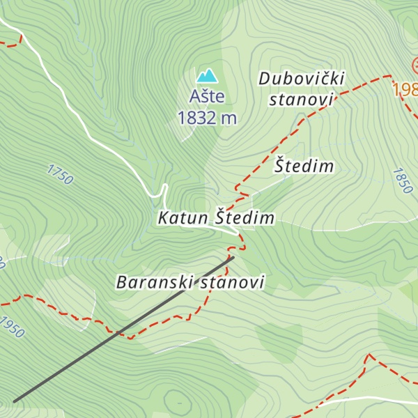 Map of Planinarski dom Štedim