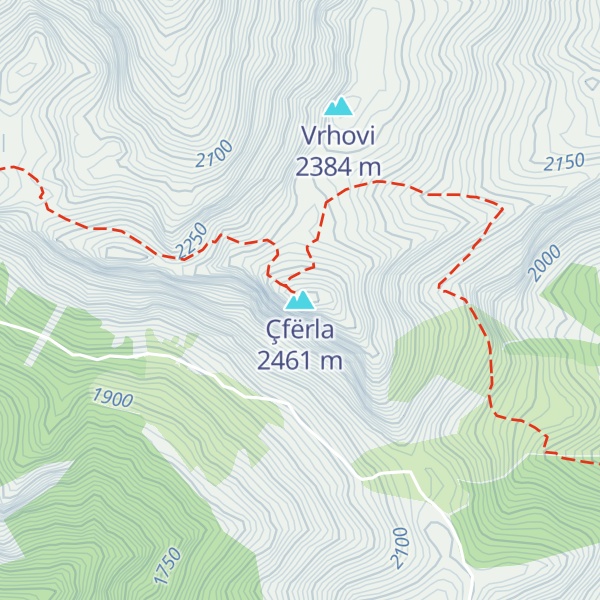 Map of Çfërla