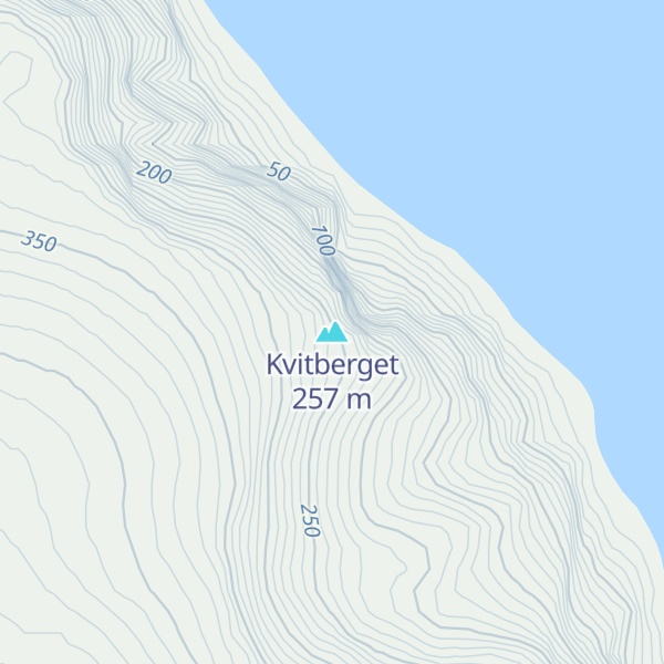 Map of Kvitberget