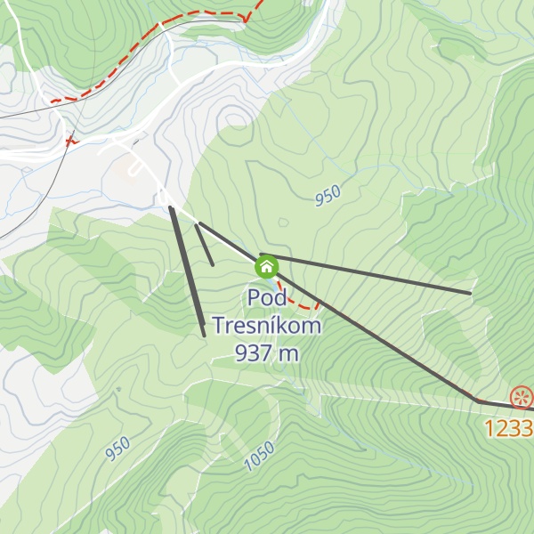Map of Pod Tresníkom
