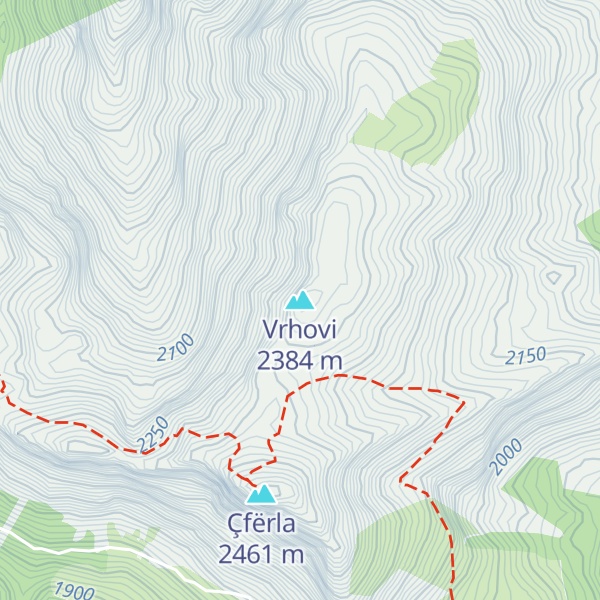 Map of Vrhovi