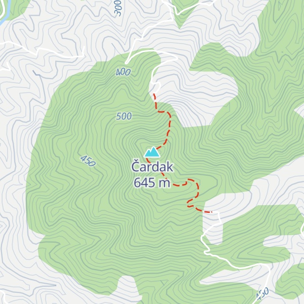 Map of Čardak