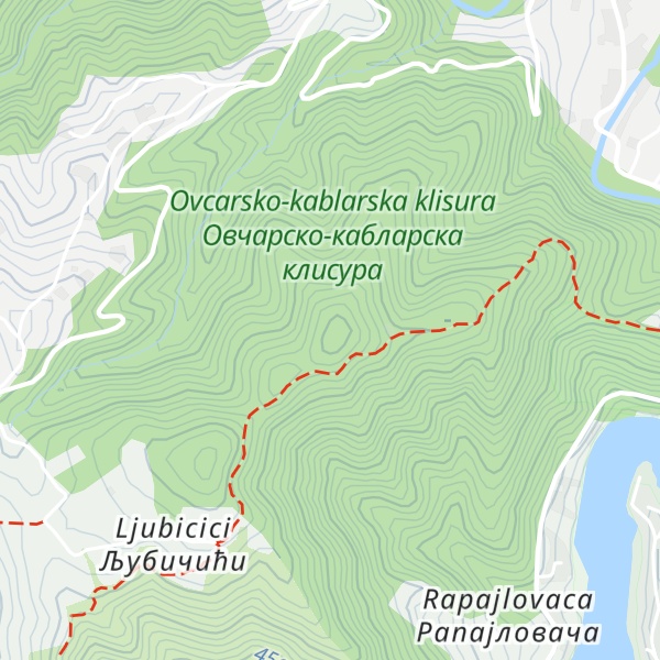 Map of Ostrvica