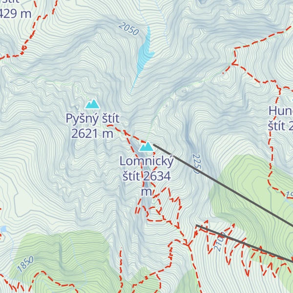 Map of Lomnický štít