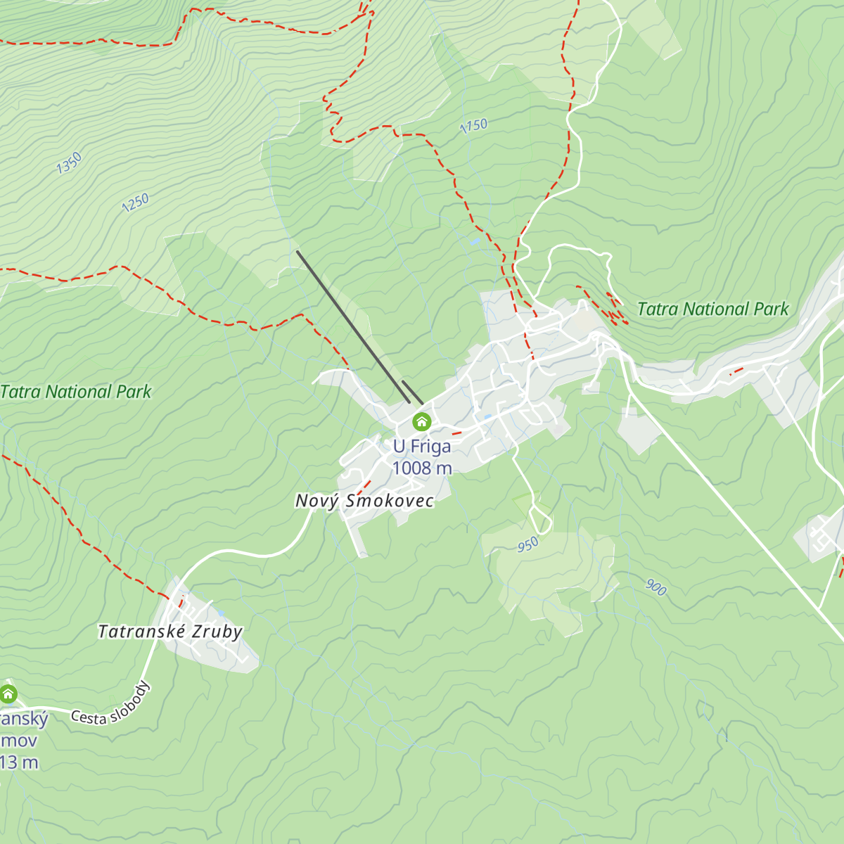 U Friga map
