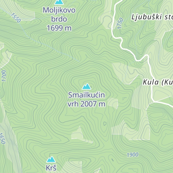 Map of Smailkućin vrh