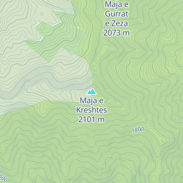 Map of Maja e Kreshtes