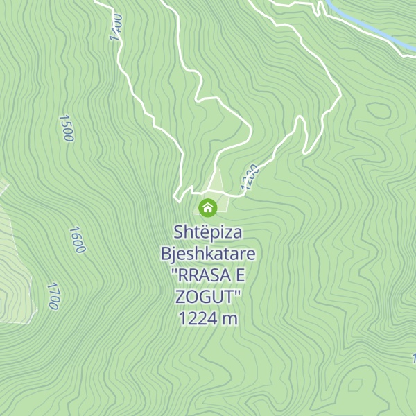 Map of Shtëpiza Bjeshkatare "RRASA E ZOGUT"