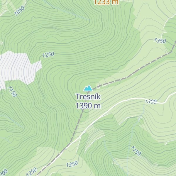 Map of Tresník