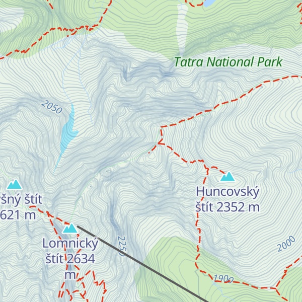 Map of Kežmarský štít