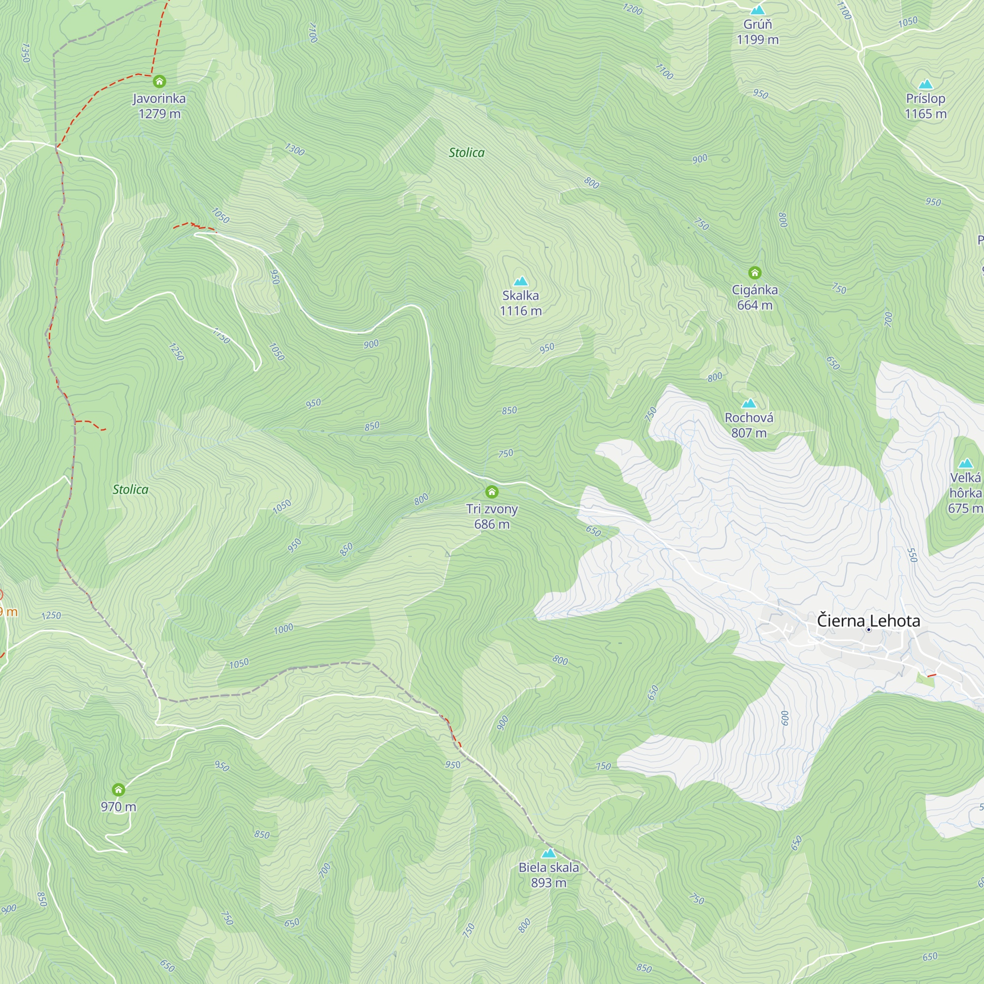 Tri zvony map
