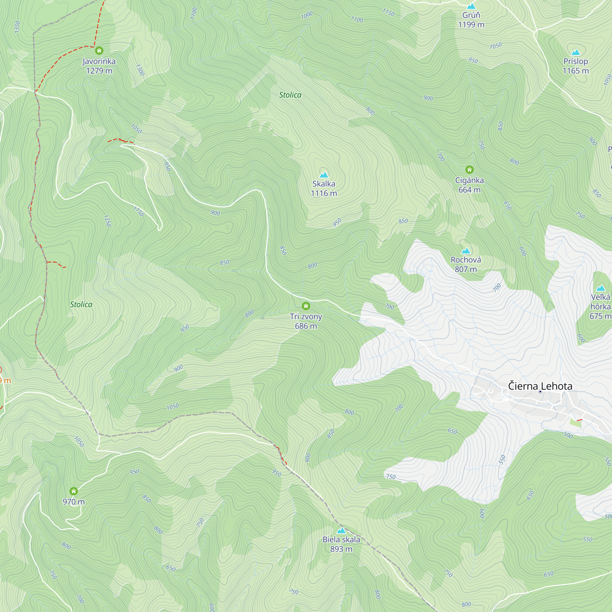 Tri zvony map