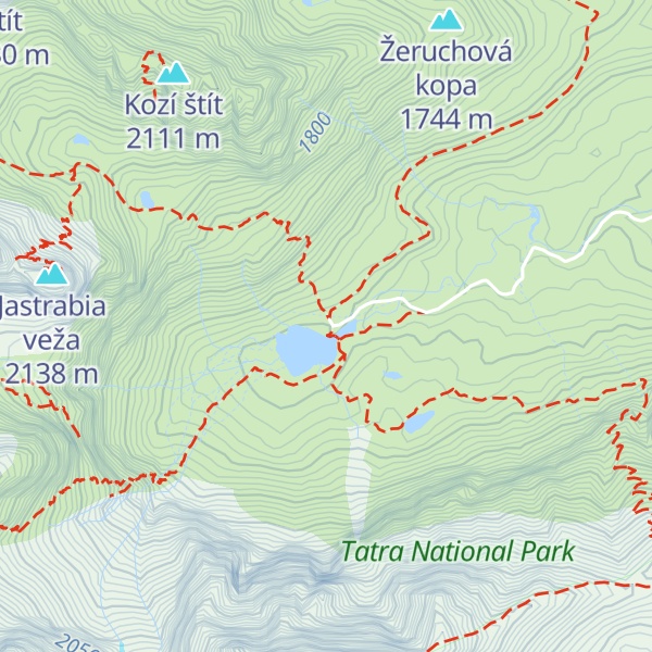Map of Chata pri Zelenom plese