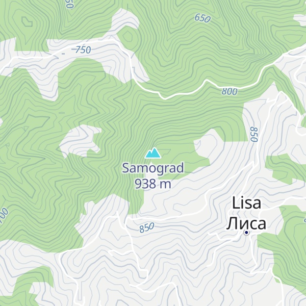 Map of Samograd