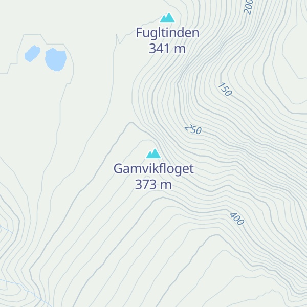 Map of Gamvikfloget