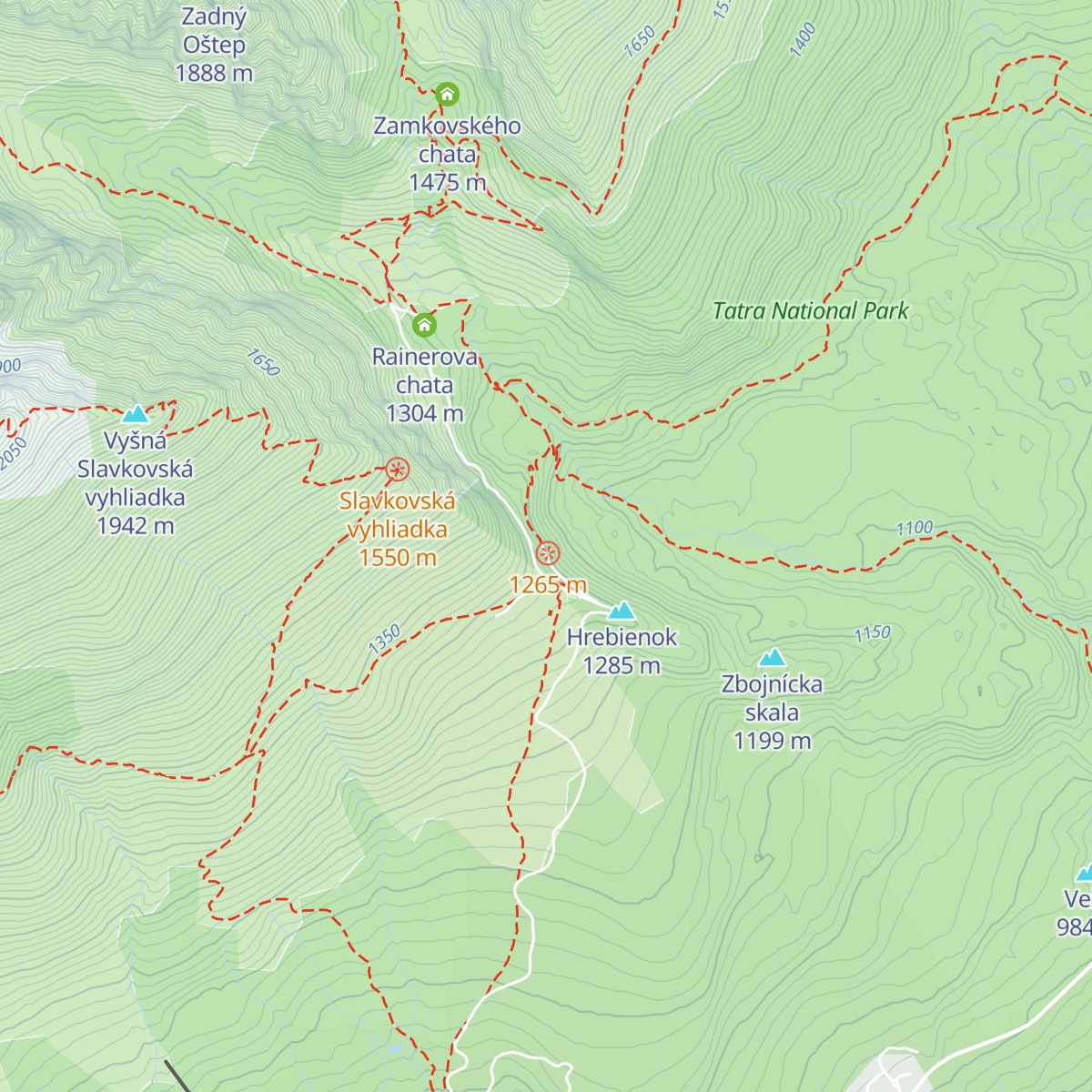 Bilíkova chata map