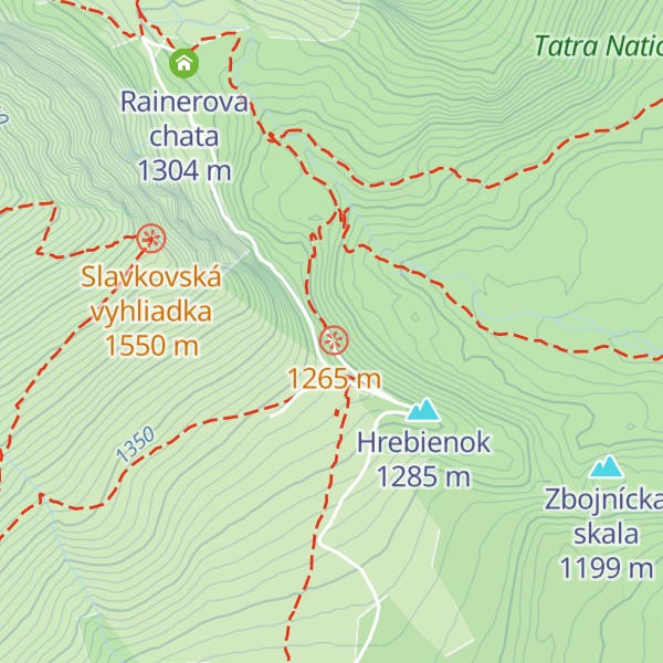 Map of Bilíkova chata