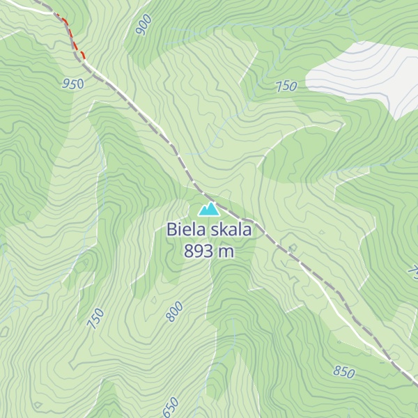 Map of Biela skala