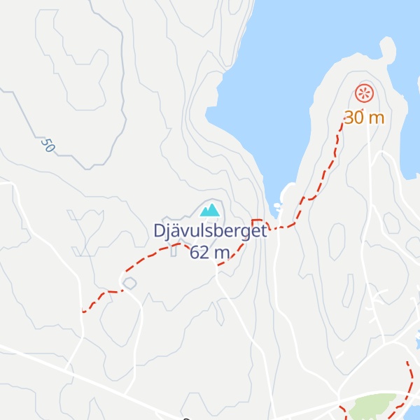 Map of Djävulsberget