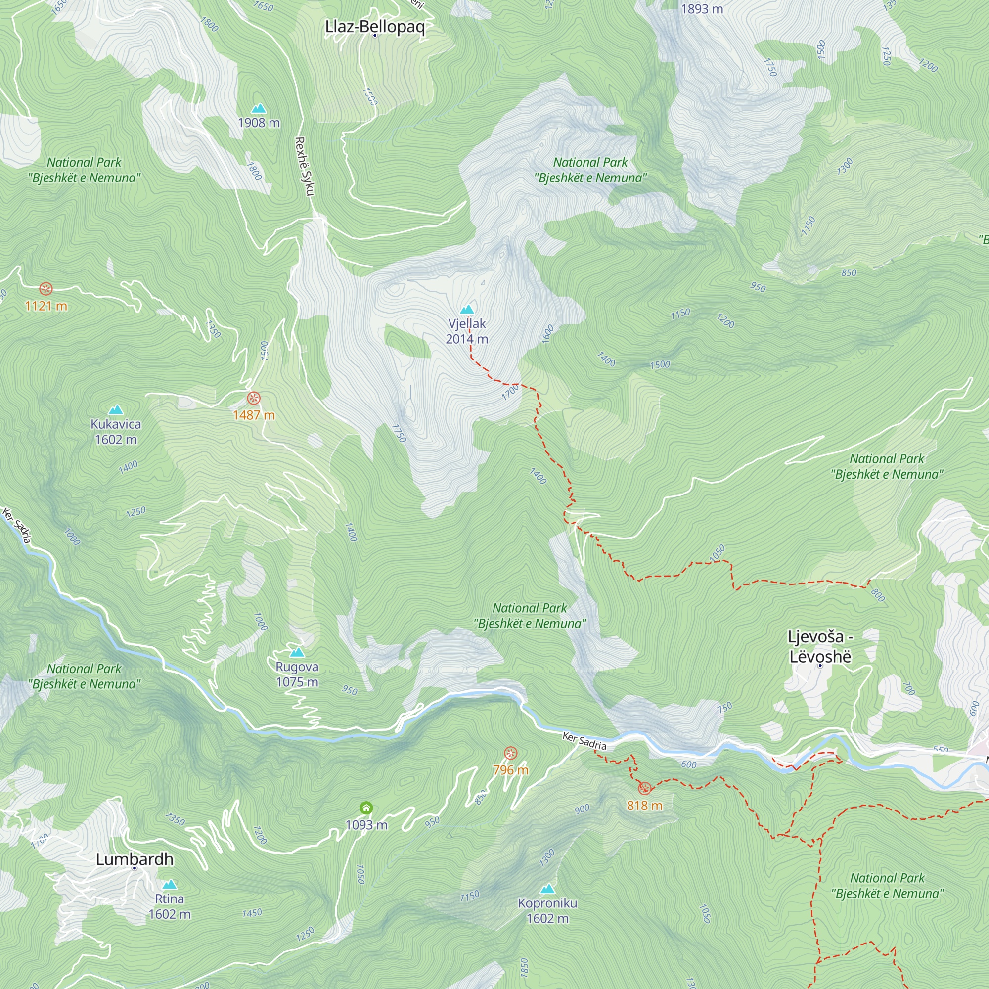 Peklena map