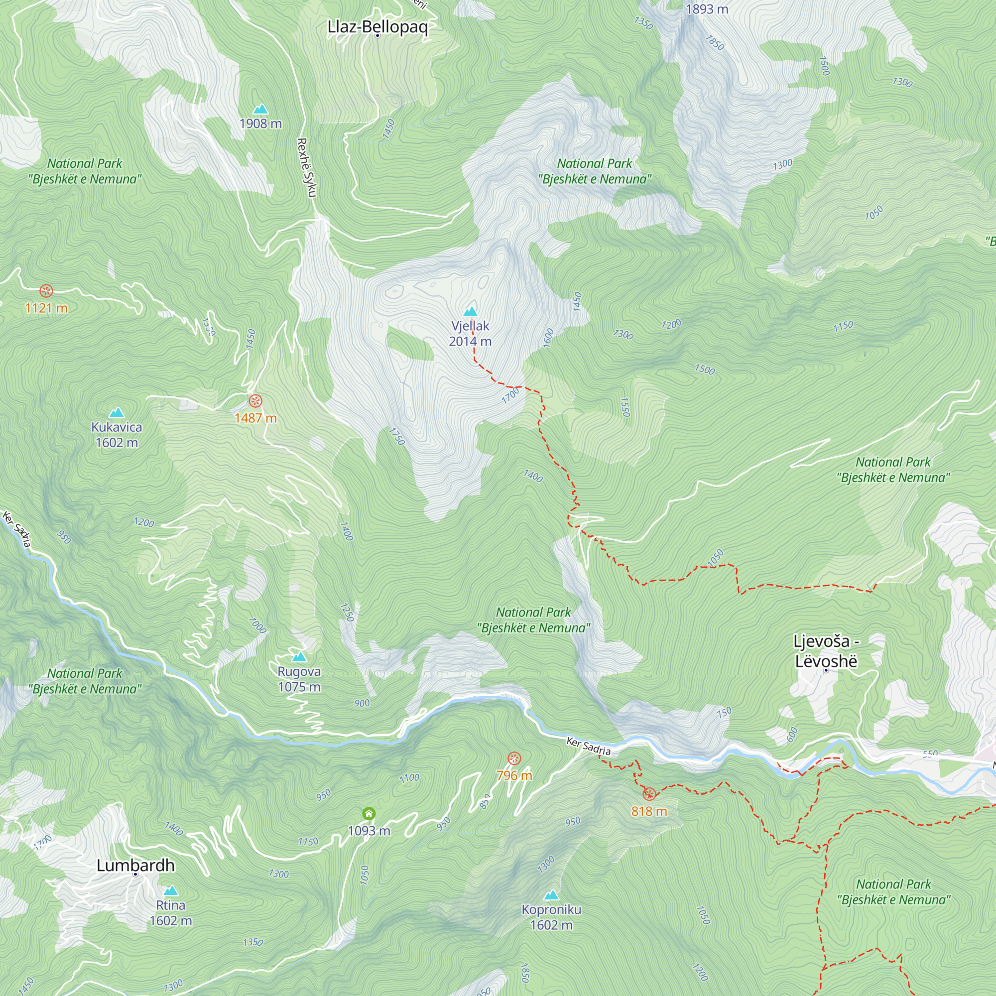 Peklena map