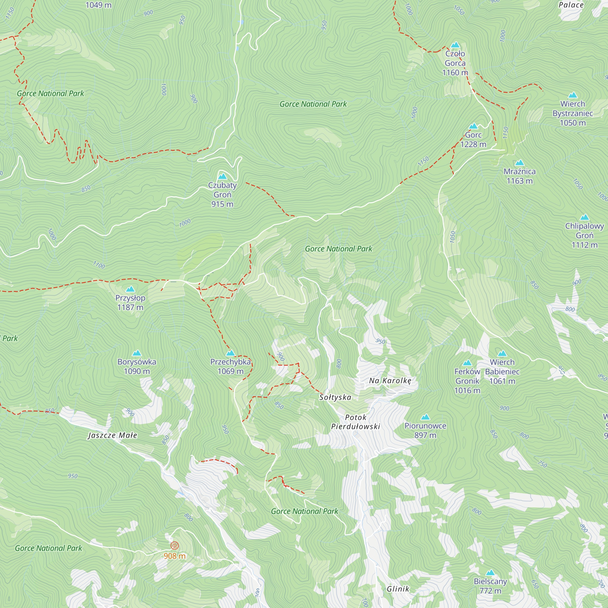 Schronisko na Skałce map
