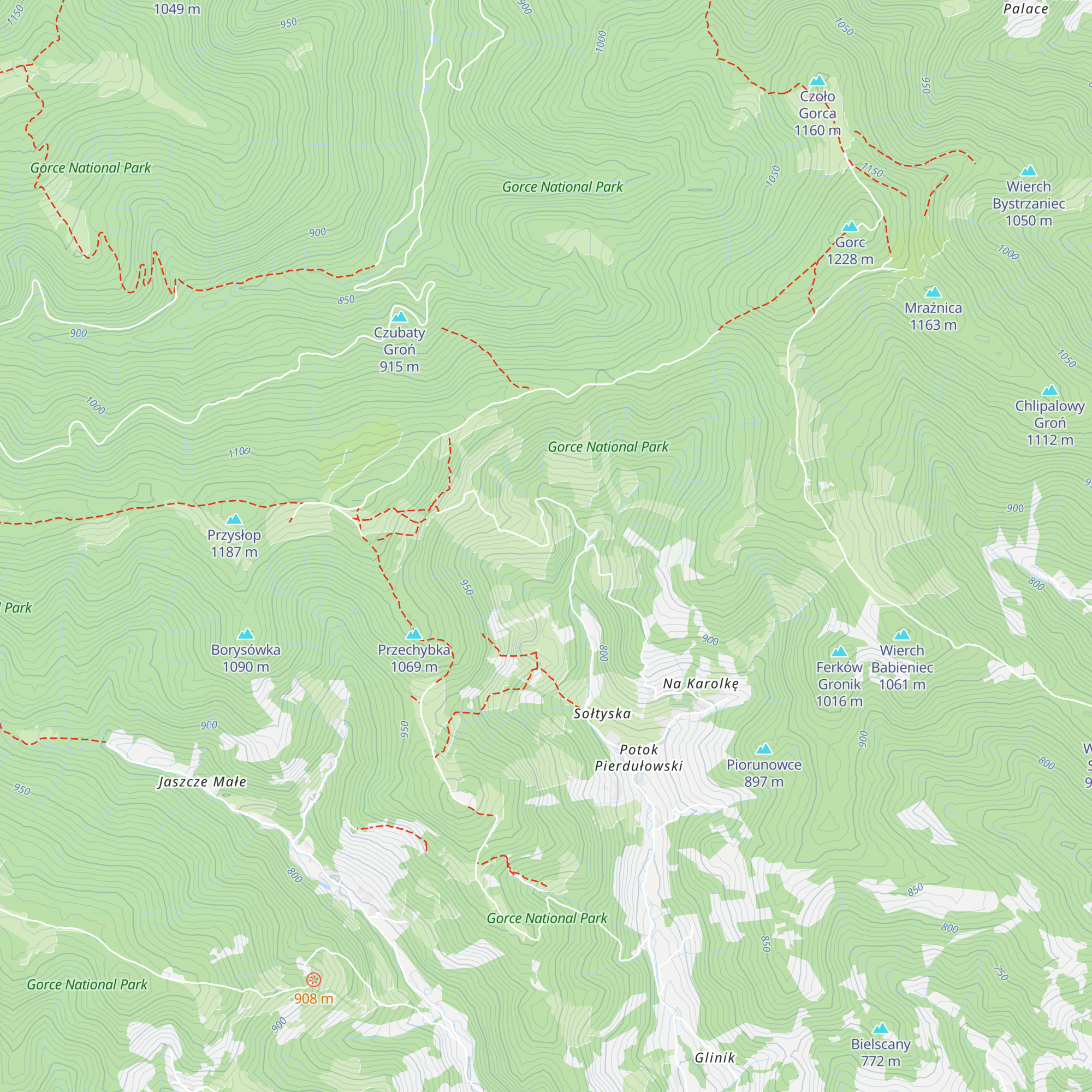 Schronisko na Skałce map