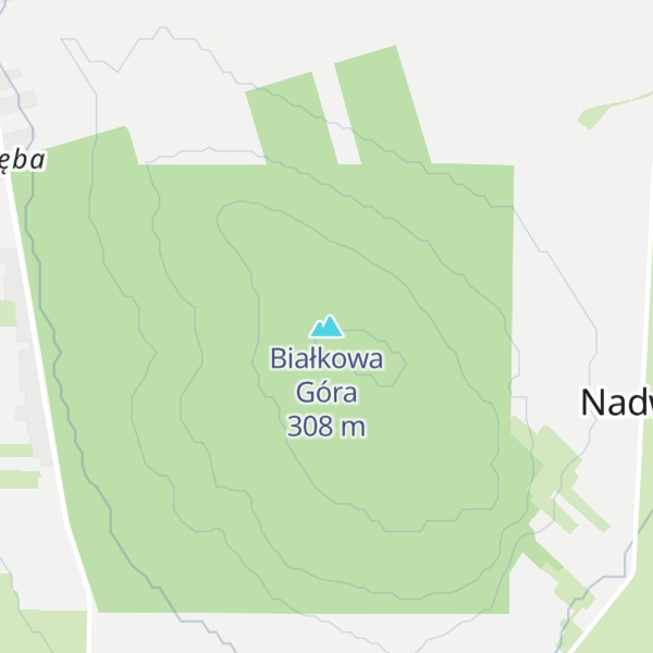Map of Białkowa Góra